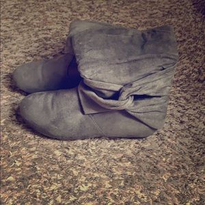 Grey booties